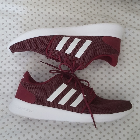 adidas Shoes | Adidas Neo Cloudfoam Qt Racer Red Womens Wbox | Poshmark